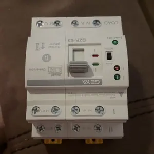 Mini ATS AC Automatic/Manual Transfer Switch Millisecond Switching 2P 4P 63A 110V, ATS Manual Transfer for Uninterruptible Power Supply Home, Dual Auto Power Electrical Selector Switch DIN Rail Mount(G2R 2P 4P 63A AC110V)