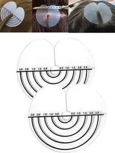 10pcs Measured Hair Extensions Clips, Round Heat Resistant Attachment Pieces for Wigs, Durable Synthetic Fiber, Easy Application