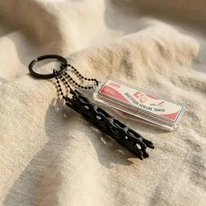 Obsession One wish Willow Keychain Charm with Prop Replica,  Horror Movie Fan Gift