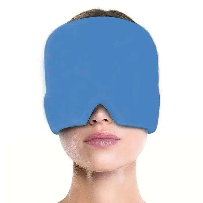 Migraine Ice Head Wrap, Headache Relief Hat For Migraine Cap For Tension Puffy Eyes Migraine Relief Cap For Sinus Headache And Stress Relief Cold Compress Sleeping Eye Mask