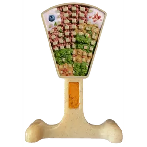 Waffle Tower Nylon Chew & Enrichment Toy | 2-in-1 for Aggressive Chewers | SodaPup