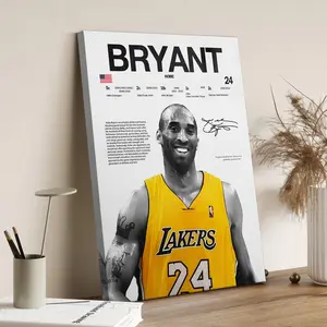 High Quality Print Basketball Superstar Poster Canvas Print for Home Bedroom Living Room Sports Wall Decor