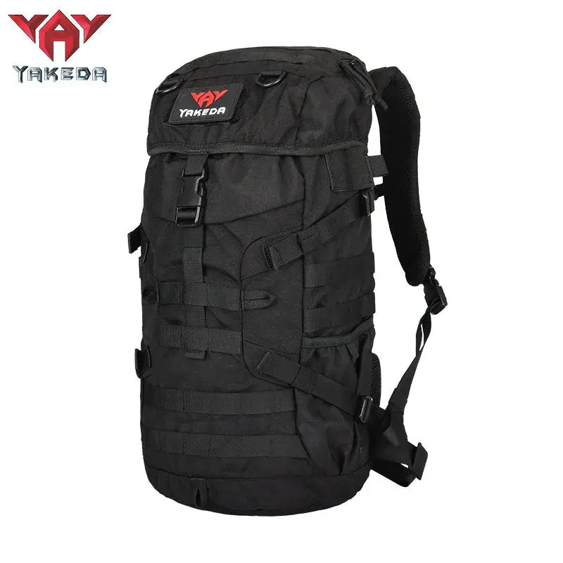 YAKEDA Durable MOLLE Tactical Backpack, Men's Camouflage Rucksack Bag for Outdoor Hiking and Travel, Durable Molle Backpack