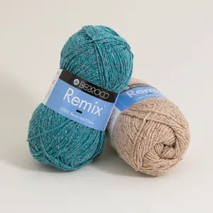 Berroco Remix Yarn | Eco-Friendly Recycled Fiber Blend for Lightweight Knitting & Crochet Projects