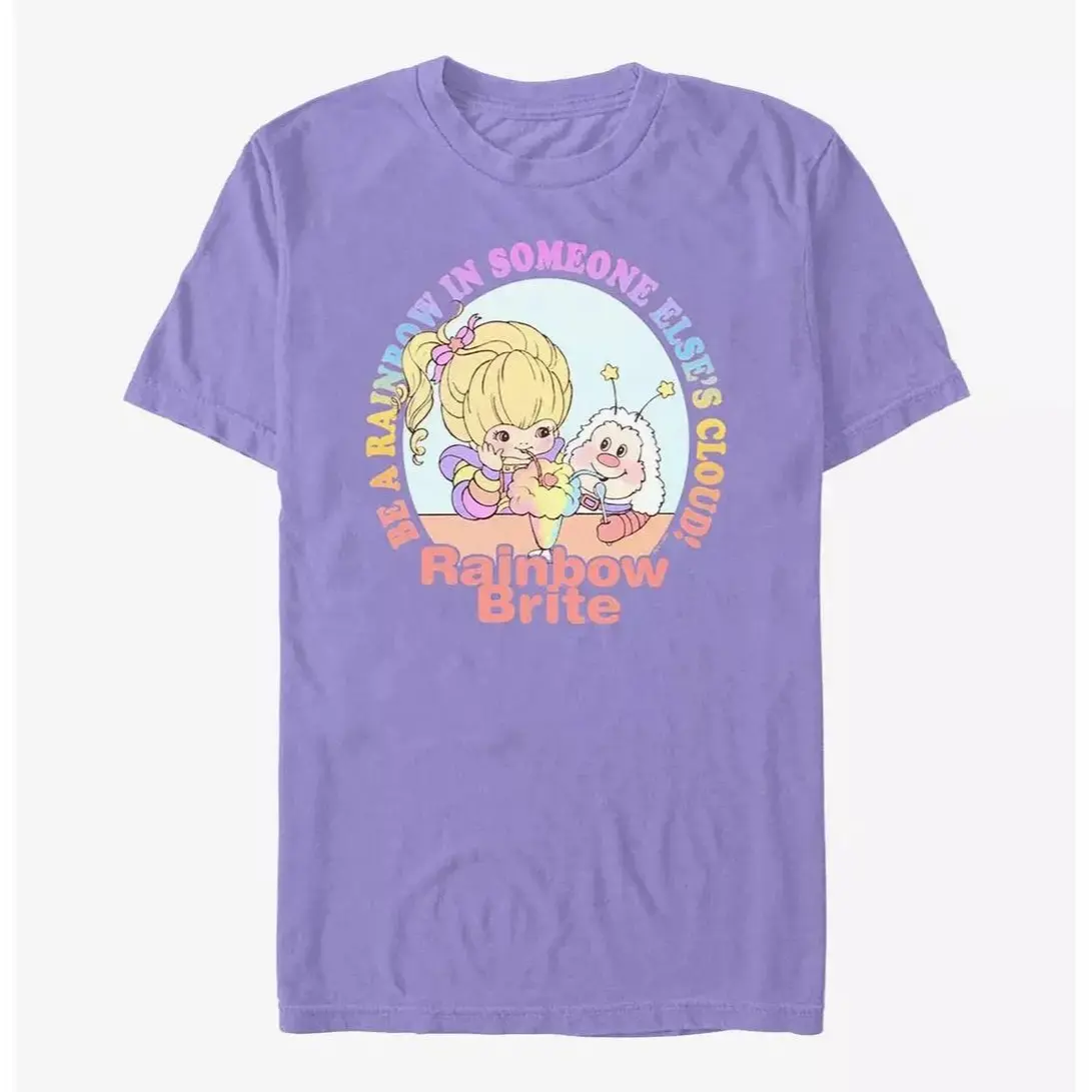 Rainbow Brite Be A Rainbow Friends Comfort Color T-Shirt, Vintage Cartoons Shirt, Retro Cartoon Friends Nostalgia Shirt, Friends 80's Cartoon Characters Rainbow Shirt