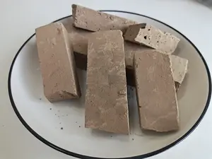 Edible & Cosmetic Grade Kaolin Clay Strips | 100% Natural Yellow-Brown Clay Bars, Non-GMO, No Additives, Slight Stickiness 7oz 200g