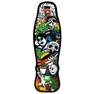 Everybody Skates Skateboard Deck Eighties Big Board Black 12.5" x 40"