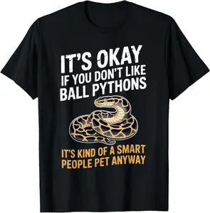 Funny Ball Python Smart People Pet Snake T-Shirt
