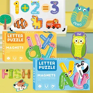Large Magnetic Alphabet Colorful Abc Animal Shape Toy, Refrigerator Magnets, Preschool Education Set, Magnetic Cognitive Puzzle, Alphabet Learning, Alphabet Puzzles, Letter Puzzle