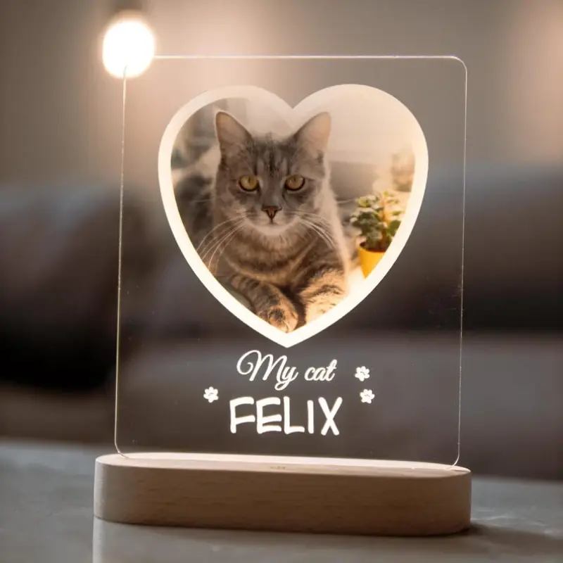 Custom Pet Photo Memorial Plaque | Personalized Dog & Cat Remembrance Sign | Heartfelt Pet Loss Sympathy Gift | Keepsake Wall Decor