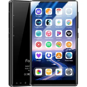 128GB MP3 Player with Bluetooth and WiFi, Android 13 OS MP3 & MP4 Players with Spotify, Audible, Play Store，MP3 Music Player with 5" Touchscreen and Speaker, 4GB RAM & 128GB ROM, Wifi Video Player, Portable Player