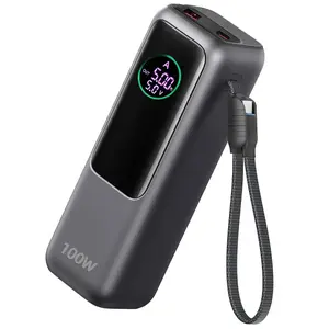 100w Multifunctional High Power Portable Power Bank Charger with Durable Lithium Battery and Smart Digital Display, High-Speed Power Delivery for Laptop & Phone, All-In-One Power Solution for Travel, Home, Office
