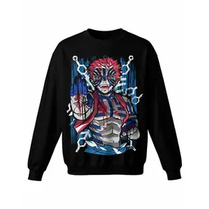Demon Slayer Demon Slayer Crewneck Sweatshirt  Crew Neck Hoodless Sweat Shirt for Women Men Loose Fit Comfy Casual Funny Unisex Graphic Pullover  Long Sleeve Pull Over Fashion Top,Cotton Blend TTK00574