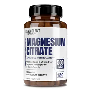 Magnesium Citrate 500 mg (120 Veggie Caps)