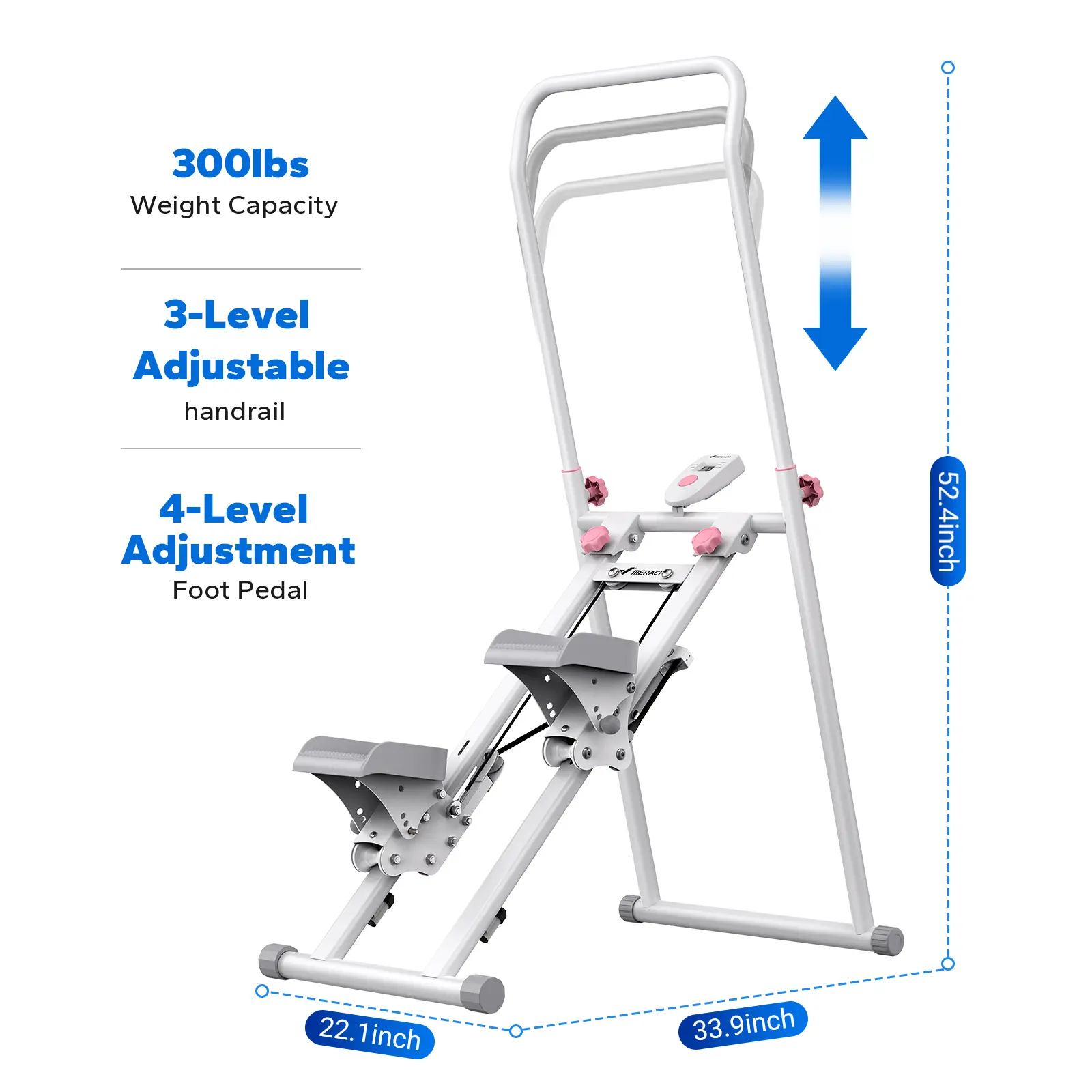 White- Adjustable Height