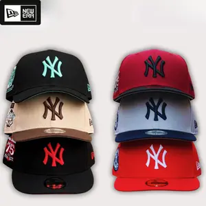 New Era MLB NY Yankees LA Dodgers 9FORTY Hat, Curved Brim Structured Crown, Premium Cotton Fabric, Embroidered Logo, NY Yankees Hat, Green NY Hat, NY Hat Womens, NY Mets Hat, Streetwear Baseball Cap