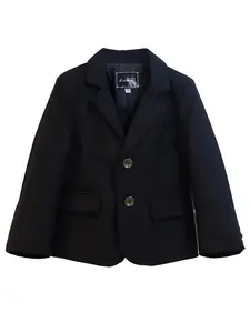 Boys' Simple Formal Blazer Black/Navy Blue Tailored Fit Great for School Events Parties & Special Occasions Kids Versatile Outerwear