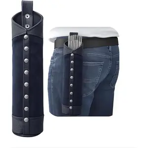 Canvas and Leather Welding Rod Bag Canvas Rod Holder Welding Electrode Storage Can for Welding Tools
