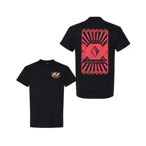 Dos Equis Cerveza Red Label T shirt, Vintage Beer Logo Graphic T shirt, Soft Cotton Blend T shirt, Unisex 2 sides Front & Back Print, Bar Party Drink Apparel for Men & Women, Beer Lover Gift