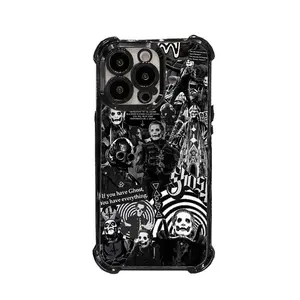 Ghost Band Phone Case, Skeletour World Tour 2025 Gift For Fan Phone Accessories For iPhone 16 15 14 13 12 11 & Samsung Galaxy S26 S25 S24 S23 S22 S21 Ultra Plus #IPWSJ18 Shockproof Casing Lightweight Shockproof Cover