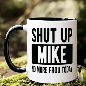 When your name is your ultimate ‘I’m right’ card Mike logic: always right Fun, bold, and 100% Mike Reusable Coffee Cups Ceramic Cup Gifts Cup 1pc 11Oz Ceramic Mug