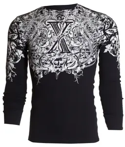 Xtreme Couture by Affliction Men's Autumn Graphic Long Sleeve Crew Neck 100% Cotton Thermal Shirt, Menswear