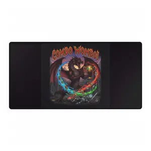 Fantasy Desk Mat - Combo Wombo Gaming Mouse Pad, Gamer Gift, Office Desk Decor, Cool Desk Accessories, Dragon Art