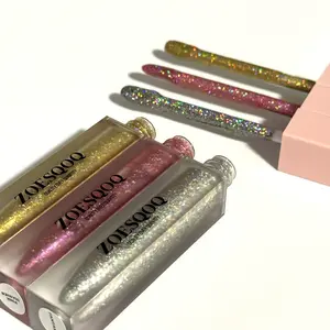 ZoesQOQ Glitter Sauce Gloss Lipstick Lipgloss - Non-Gritty Formula - Makeup,