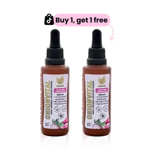 Natural Sant -  2 x 1 Onionvital Hair Serums for hair scalp and hair revitalization (60ml/ 2.02 flOz)
