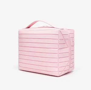 WUBYHIT Foldable Waterproof Toiletry Bag – Large-Capacity Travel Organizer (8.5 x 7.2 x 5.7 inches) | Compartments for cosmetics, toiletries, and essentials — lightweight, durable, and spill-proof