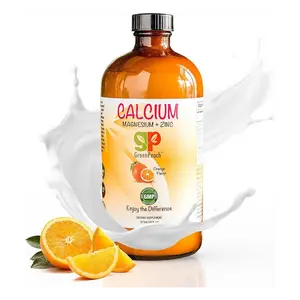 Liquid Calcium Supplement w/ Magnesium, Zinc & D3 for Kids & Adults