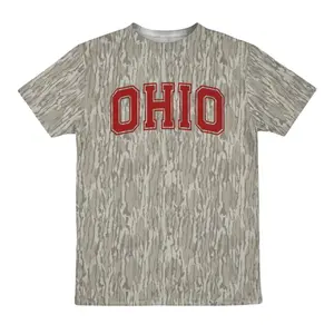 Ohio State Camo T-shirt, College Fan Shirt for Women & Men, Football Lover Aesthetic Tee, Camouflage Outfit, Trendy Fashion Gifts for Her Him