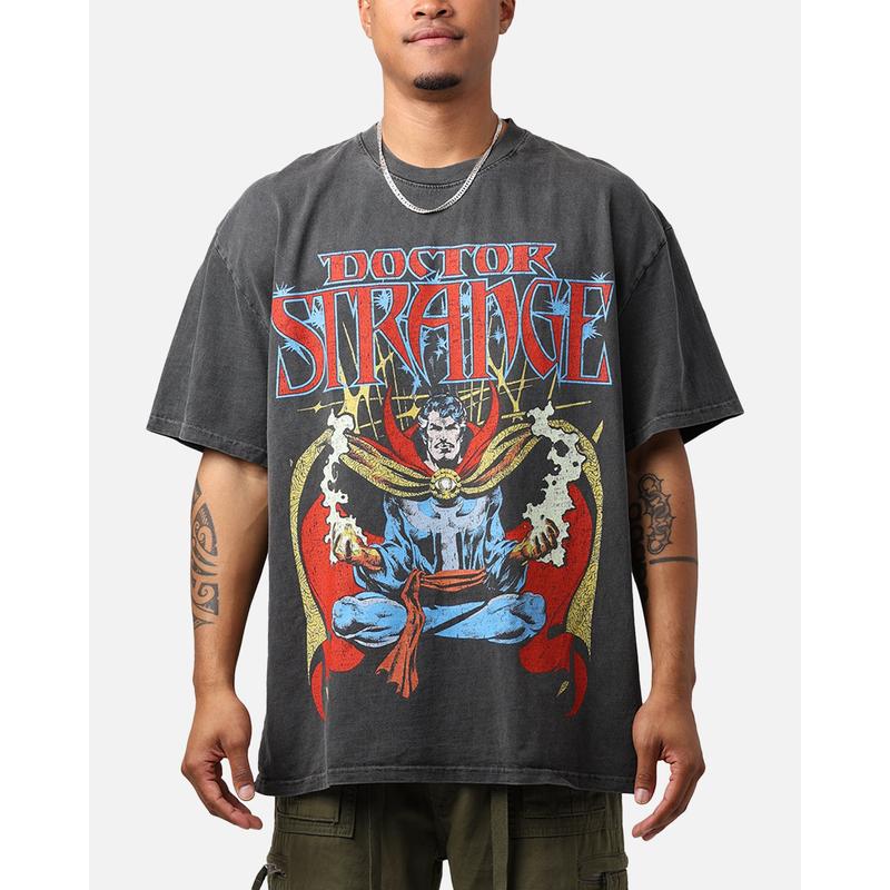 Marvel Doctor Strange Heavyweight Vintage T-Shirt Black Wash