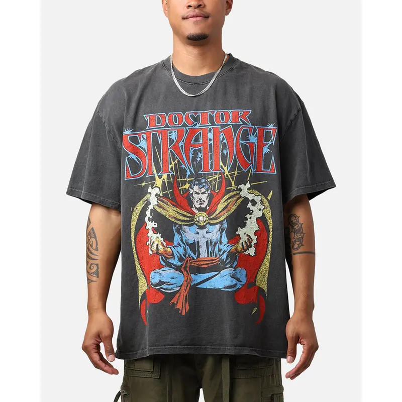 Marvel Doctor Strange Heavyweight Vintage T-Shirt Black Wash