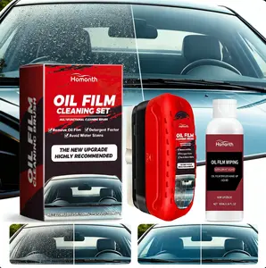 Automotive Oil Film Cleaning Brush, Windshield Glass Cleaning Board, Car Glass Oil Film Remover, Anti-Rain Anti-Fog Cleaning Brush Handheld Cream Decontamination Shine Degreaser Stealth Coating car cleaning kit car detailing products