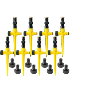 360° Rotation Auto Irrigation System Garden Lawn Sprinkler Patio Watering Tandemable Angle Adjustment USA