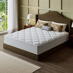 10/12/14" Hybrid Queen Size Mattress - Featuring Pocket Springs And Memory Foam, Designed for Back with Zoned Support, Offers Quiet And Motion Isolation, Delivered in a Box (Available Sizes: Twin, Full, Queen, King)