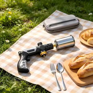 Household Kitchen Baking, Outdoor Charcoal Lighter Igniter, Camping Gear Essential for Camp Kitchen Use Portable Picnic Barbecue Tool