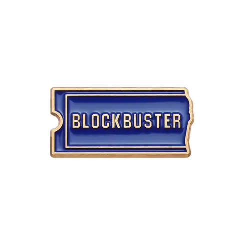1 Piece BLOCKBUSTER Letter Pattern Brooch, Tear Tickets Shaped Brooch, Casual Clothes Brooch, Lapel Brooch, Lapel Pin, Alloy Brooch Pin for Men & Women, Men Accessories
