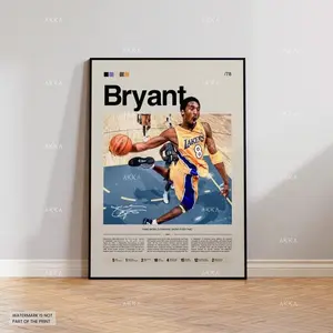 Kobe Bryant Lakers Poster, Black Mamba Basketball Art, NBA Poster, Basketball Poster, NBA Basketball