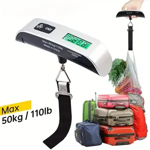 1 Piece Portable Hanging Luggage Scale, Digital Hanging Scale, Multifunction Hanging Luggage Scale for Home Kitchen Outdoor Fishing