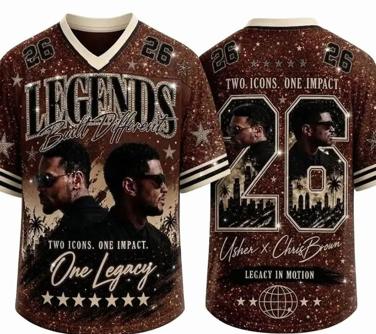 R&B Legends Football Jersey, Concert Shirt, 2026 Tour Fan Apparel, Music Concert Outfits WKV VMU