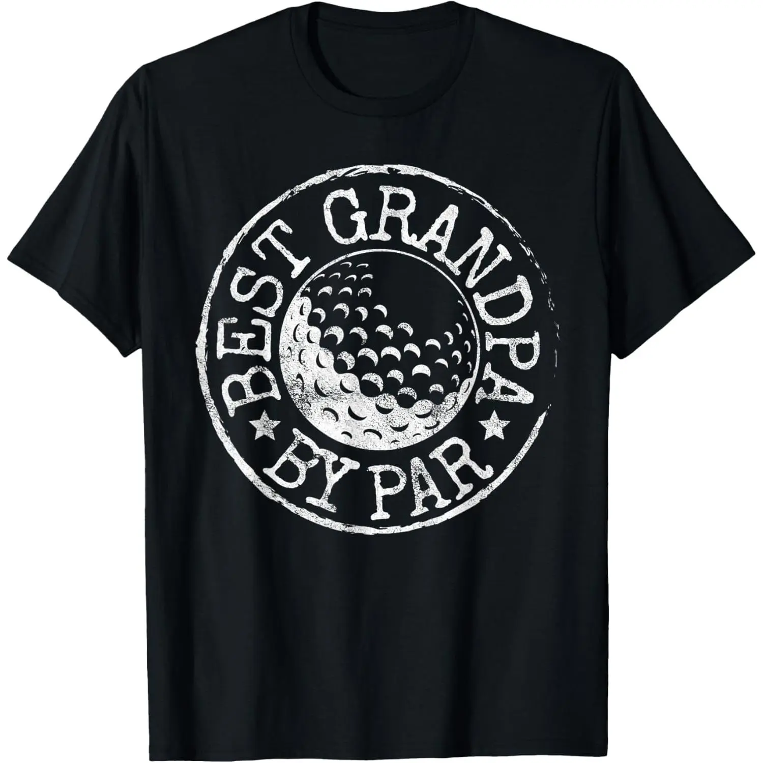 Best Grandpa by Par Golf Father's Day Gift Grandad Golfer T-Shirt,Made in USA