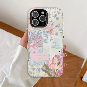 Pink Floral Christian iPhone Case, Coquette Bow Phone Case, Religious Girly Bible Verses Christianity Cover For iPhone 16 15 14 13 12 11 Pro Max Plus Compatible with Samsung Galaxy S25