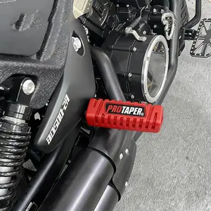 WD NICE MOTO  1 Pair 8 Colors Motorcycle Foot Pegs, Universal Nonslip Front Footrest Pedal Covers, Rubber for Ktm Yamaha Honda Bmw