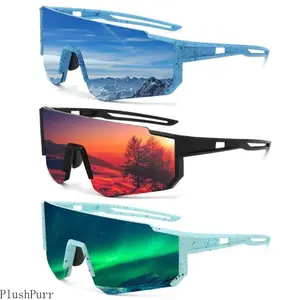 Outdoor Sports Glasses for Men & Women Polarized UV400 Eyewear for Cycling Fishing Running Golf Baseball Beach Travel & Outdoor Adventures Windproof Protective Shades Unisex Design