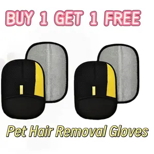 【BUY 1 GET 1 FREE】Pet Hair Removal Gloves, Electrostatic Pet Hair Remover,Reusable Cat&Dog Hair Remover for Couch,Furniture,Carpet,Car Seat,Pet Grooming Gloves mitt double-sided