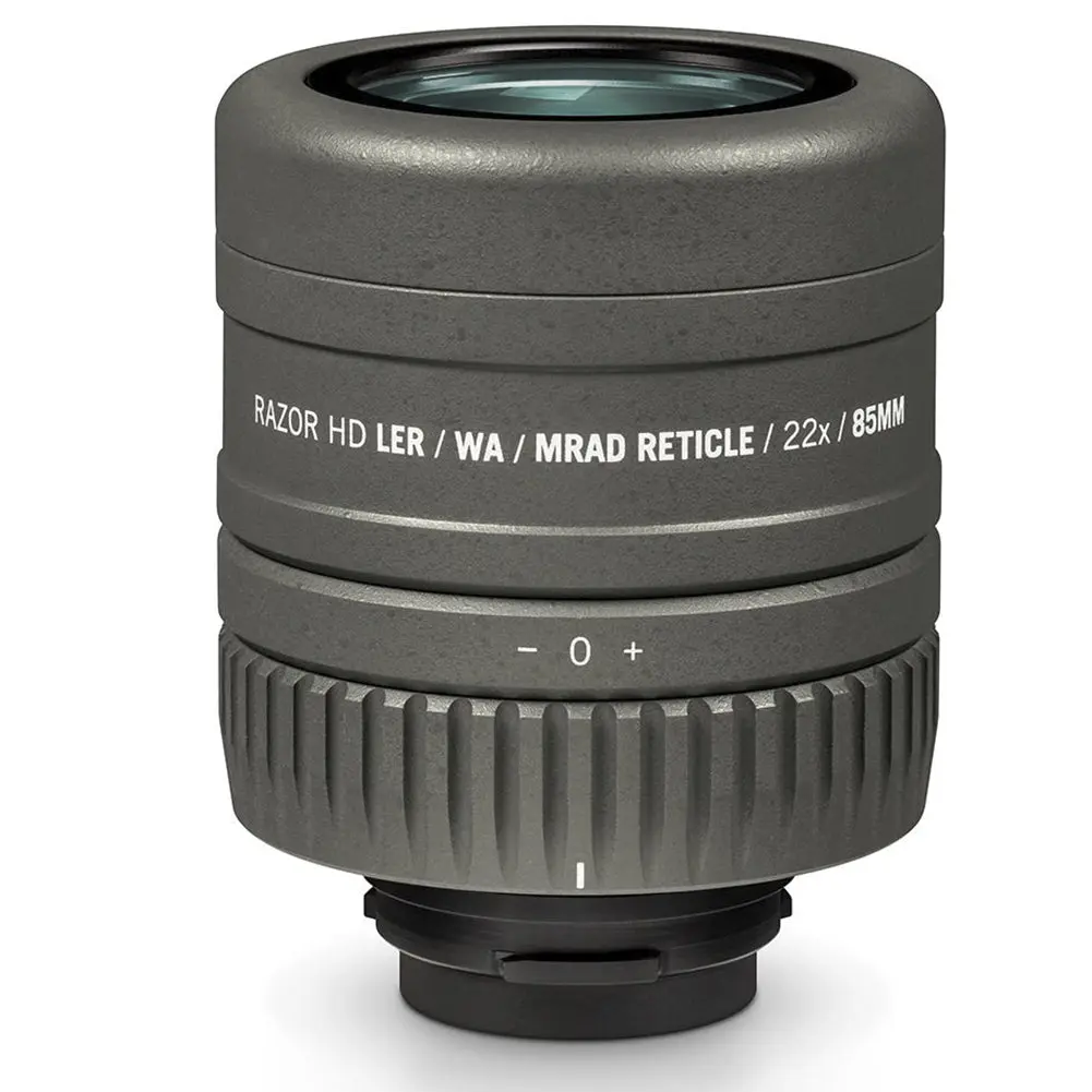 Vortex Optics Razor HD Eyepiece with MRAD Ranging Reticle (RS-85REM), 27-60x85mm, 22x magnif., 130.3 ft/1000 yds Range Aid, 11.5 oz Camera Lens Accessory