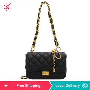 2025 Fall/Winter High-End Niche Quilted Chain Bag, Crossbody Two Straps Square Bag for Women, Textured Design Commuting Versatile , Lightweight Luxury Design, Convertible HandBags Everyday Purse for Women Christmas party gifts TikTokShopBlackFriday