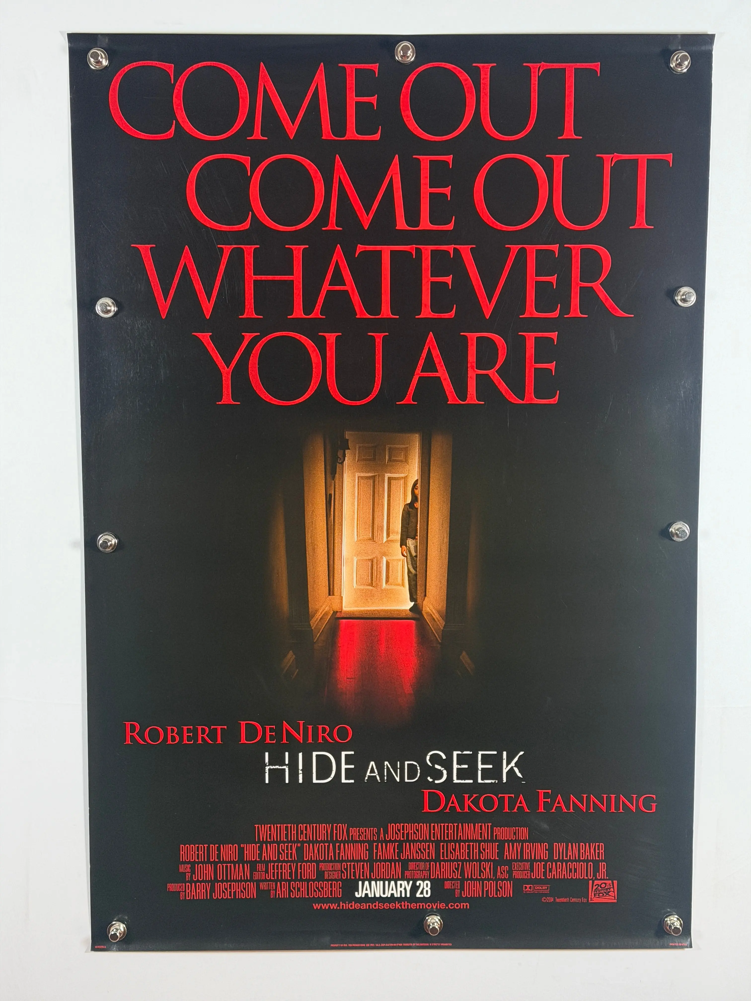 2005 Thriller 27" x 40" Double-Sided Rolled Movie Poster - 20th Century Fox Film, Robert De Niro, Rolled in Protective Plastic, Collectible Home Decor Wall Art Print, Collectible Item